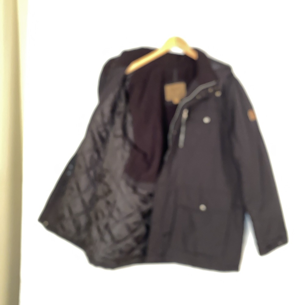 Outdoor Life Winter Coat Men's L Black Polyester Hooded Parka - Picture 11 of 13
